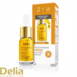 DELIA 100% - Revitalizujući serum za lice i vrat sa vitaminima A, E, F 10ml